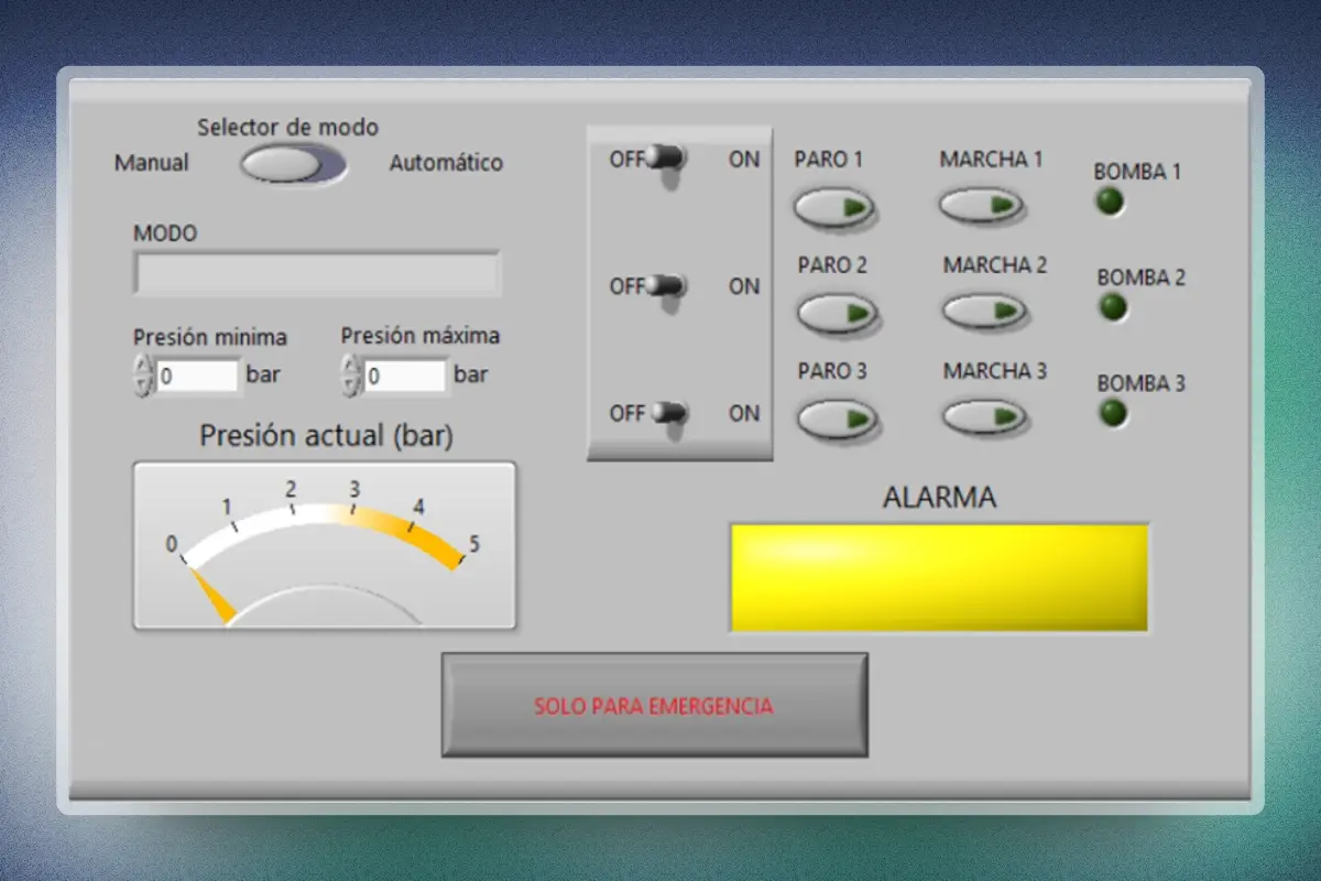 Control de bombeo LABVIEW